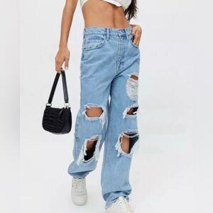 BDG High Rise Distressed Baggy Jeans Women's Size 27